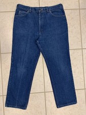 Men's 38X29 Lee Dark Wash Straight Leg 100 Cotton Denim Blue Jeans USA MADE