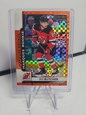 2017-18 O-Pee-Chee Platinum Orange Checkers /25 Will Butcher #175 Rookie RC