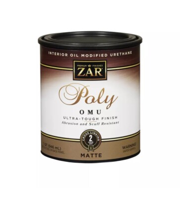 Poly Scuff ZAR Poly OMU Ultra-Tough Finish Abrasion & Scuff Resistant 1qt (32oz ...