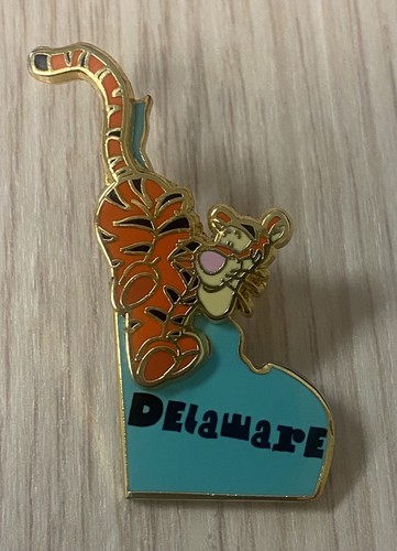 2002 Disney 3D Trading Pin State Character Delaware Tigger from Winnie the Pooh