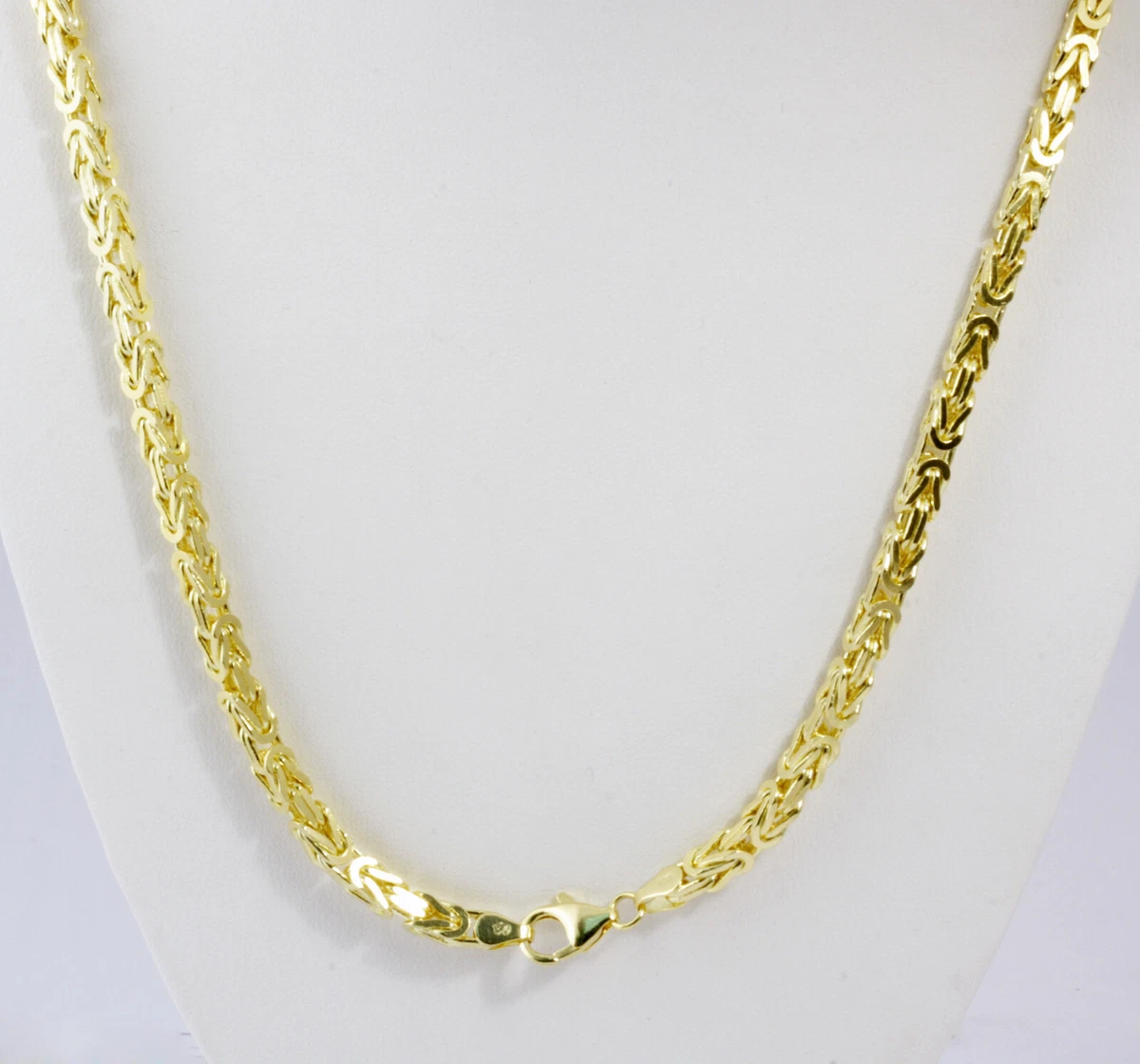40.70 gm 14k Solid Gold Yellow Men s Women s Byzantine Chain Necklace 20