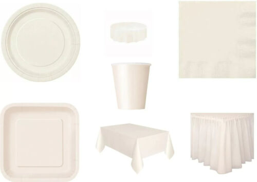 Solid Colours Party Plates Napkins Tablecovers Tableskirts Cups 24 colours - Picture 17 of 20