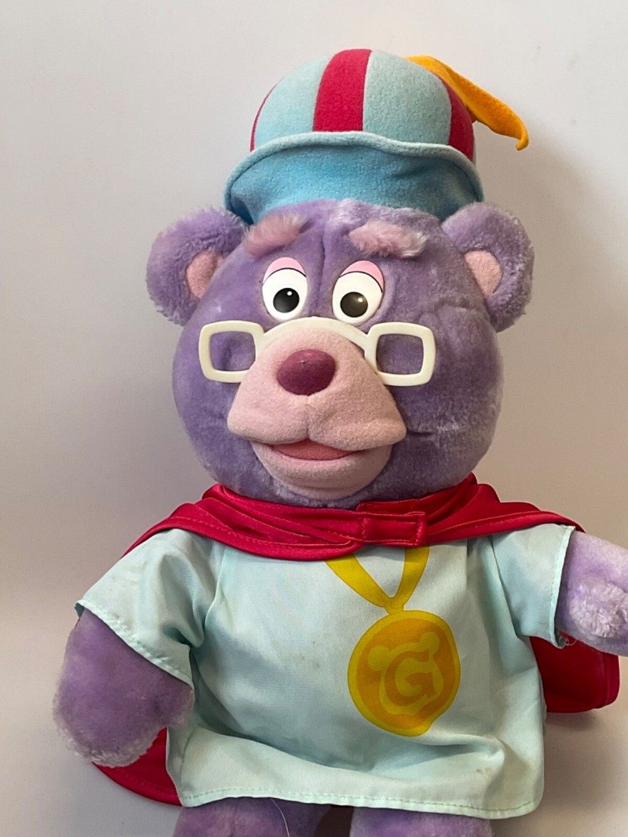 Vintage 12” Zummi Gummi Bears Plush 80's Walt Disney Fisher Price