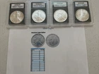 American Eagle Bullion coins 1990, 1991,1992,1993
