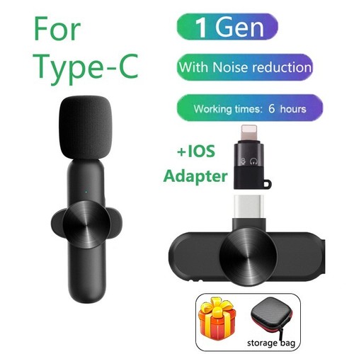 Microphone Lavalier sans fil pour enregistrement Audio vidéo iPhone Android - Photo 10 sur 11