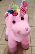 17.5 Inch Pink Unicorn Plush