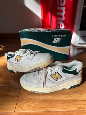 Size 8.5 - Aime Leon Dore x New Balance 550 Natural Green/Yellow