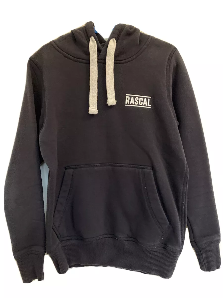 Boys Navy Rascal F2 Hoody Hoodie Jumper Top Size Junior Large