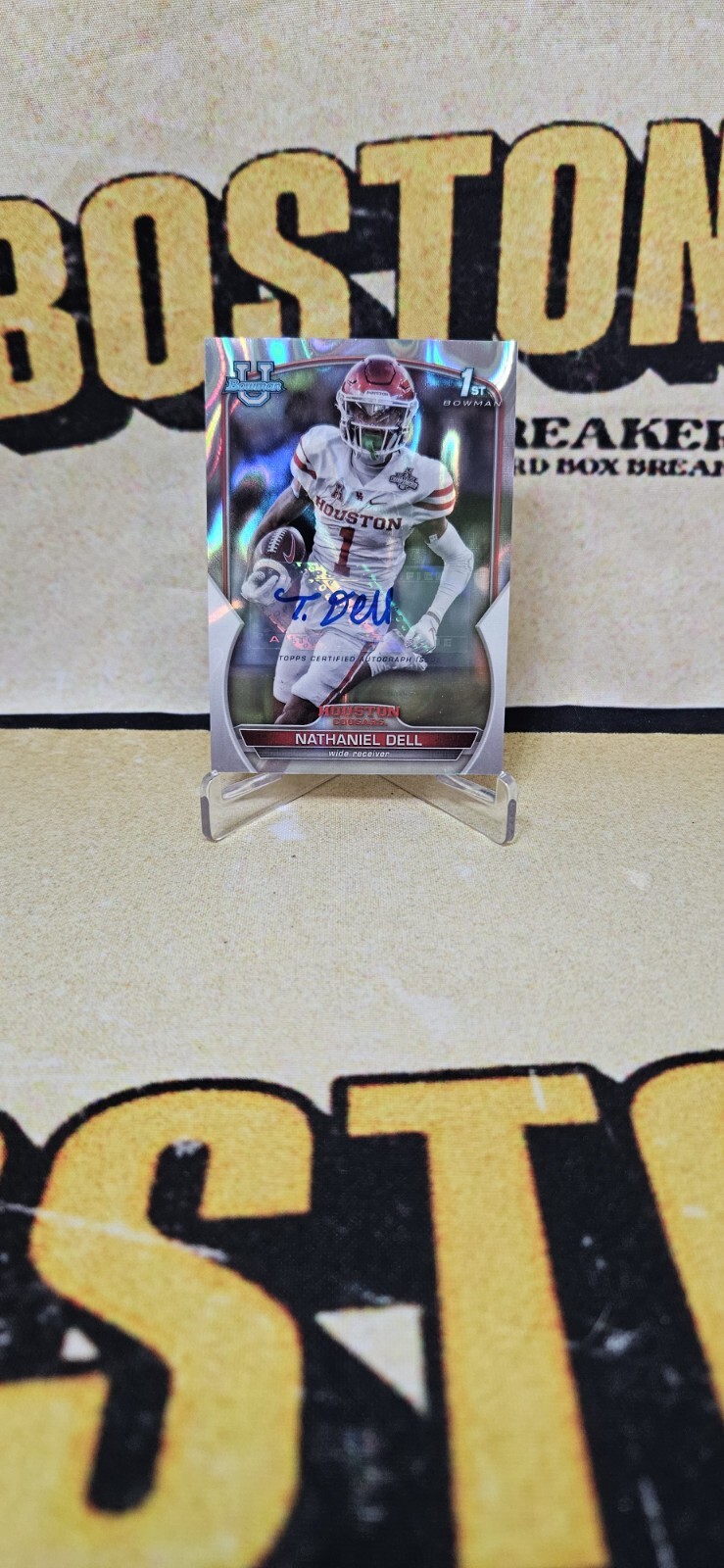 Nathaniel Tank Dell Lava Refractor Auto /199 2022 Bowman University Chrome 1st