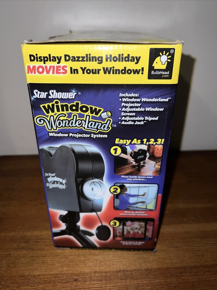 Star Shower Window Wonderland Display Projector Black Xmas & Halloween