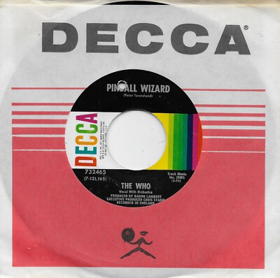 THE WHO  Pinball Wizard / Dogs Part Two  original 45 from 1969