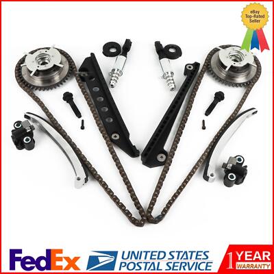 Timing Chain Kit Camshaft Phaser VCT Selenoid for 05-10 Ford 4.6L TRITON 3-Valve
