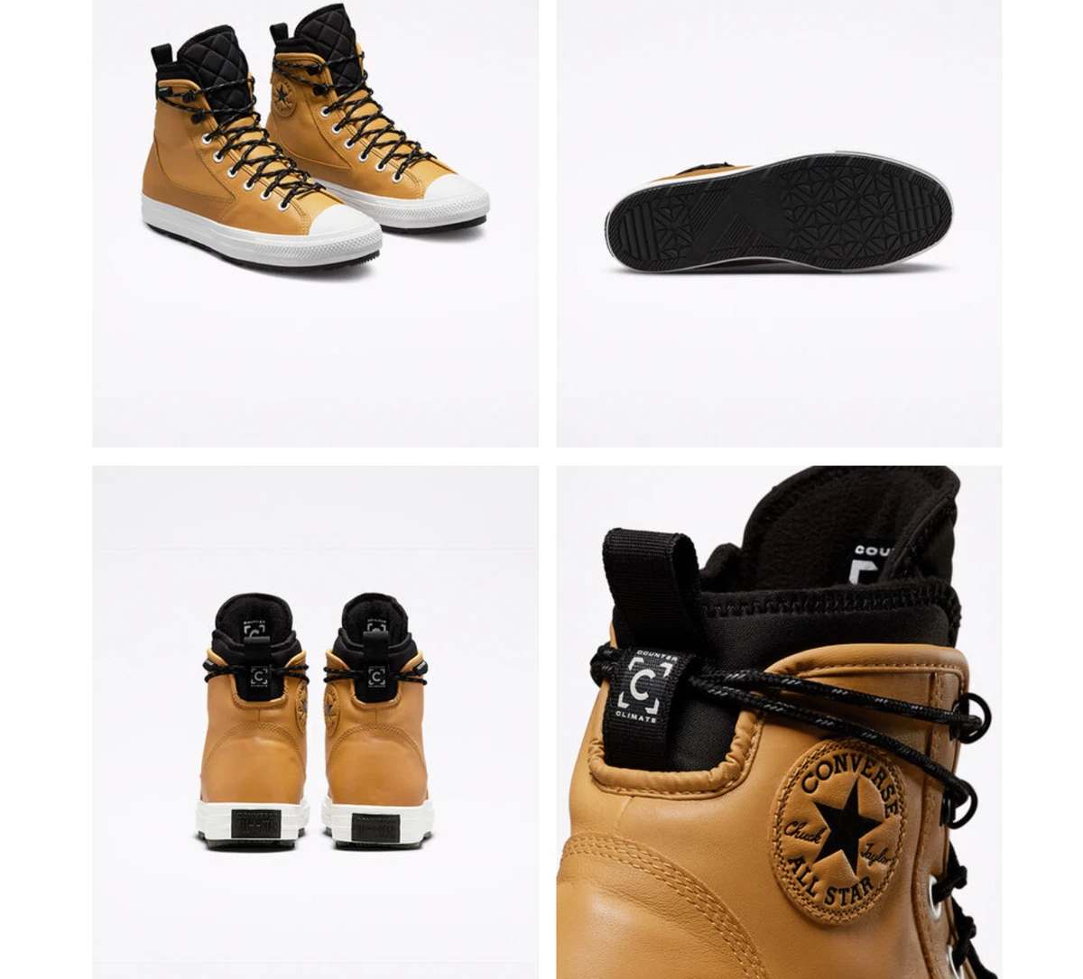 NEW CONVERSE CTAS ALL TERRAIN HI Waterproof Leather Boots Shoes 171437C Wheat