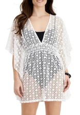 Miken 282196 Women's Juniors' Crochet Cover-Up, Swimsuit, Size M