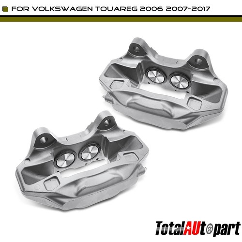 2x Aluminum Disc Brake Caliper for Volkswagen Touareg 20062017 Front