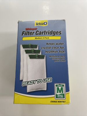Tetra 26218 Medium Carbon Whisper Filter Cartridges 3 Pack New