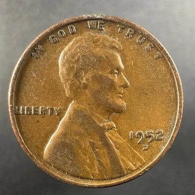 1952-D Lincoln Wheat Cent   Well-Worn Detail