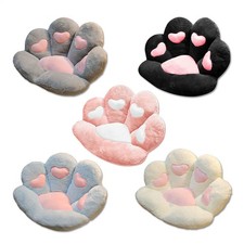 Cushion Cat Paw Chair Comfy Kawaii Chair Plush Seat Cushions Lazy Pillow Dog Bed