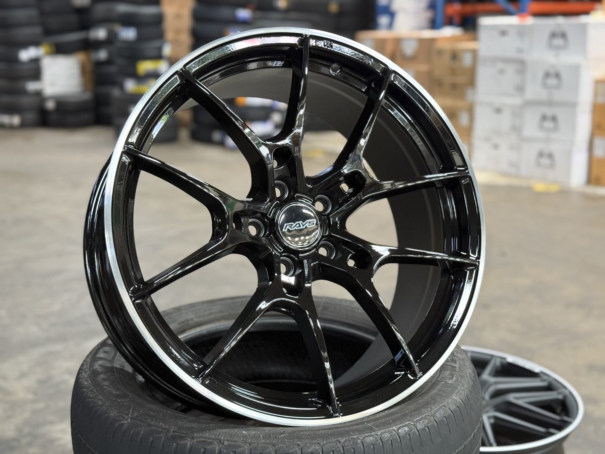 Used 19x8.5 RAYS G025 (4 Wheel) 5x112 fit BMW Mercedes Audi VW