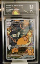 Ratatac D'la Team Rocket 🇨🇵 FR Rivalités Destinées Gradée Collect Aura 9.5 Psa
