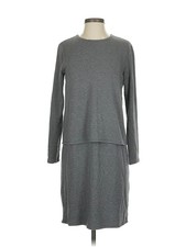 Purejill Women Gray Casual Dress XS