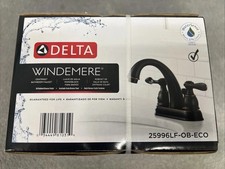 Delta Faucet 25996LF-OB-ECO Lavatory Faucet 2H Orb with Popup