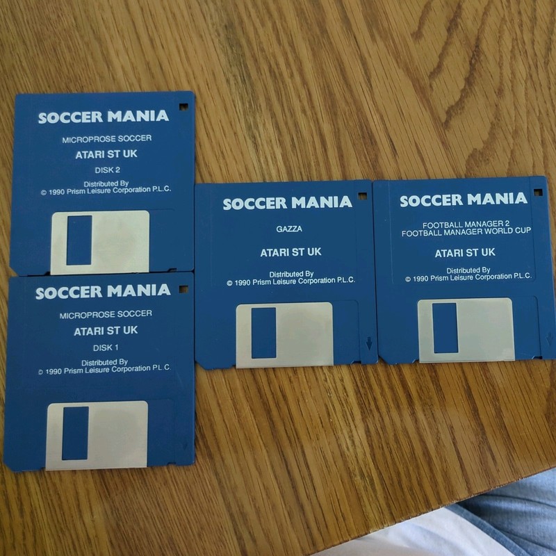 SOCCER MANIA - ATARI ST 3 x FOOTBALL GAMES SET