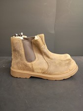 UGG Kids' Bolden Weather Boot in walnut-colored waterproof leather Size 6 NWOB