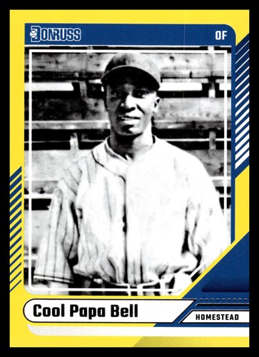2024 Donruss Yellow Flood #4 Cool Papa Bell Homestead Grays Baseball Card