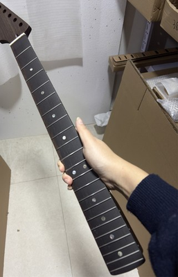 #ad Reverse head Wenge 22 fret Maple guitar neck part Satin rosewood DIY part $69.99