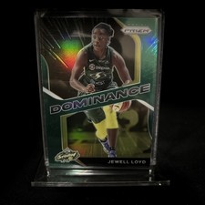 JEWELL LOYD 2021 WNBA Panini Prizm Dominance Insert Green Prizm Storm No. 2
