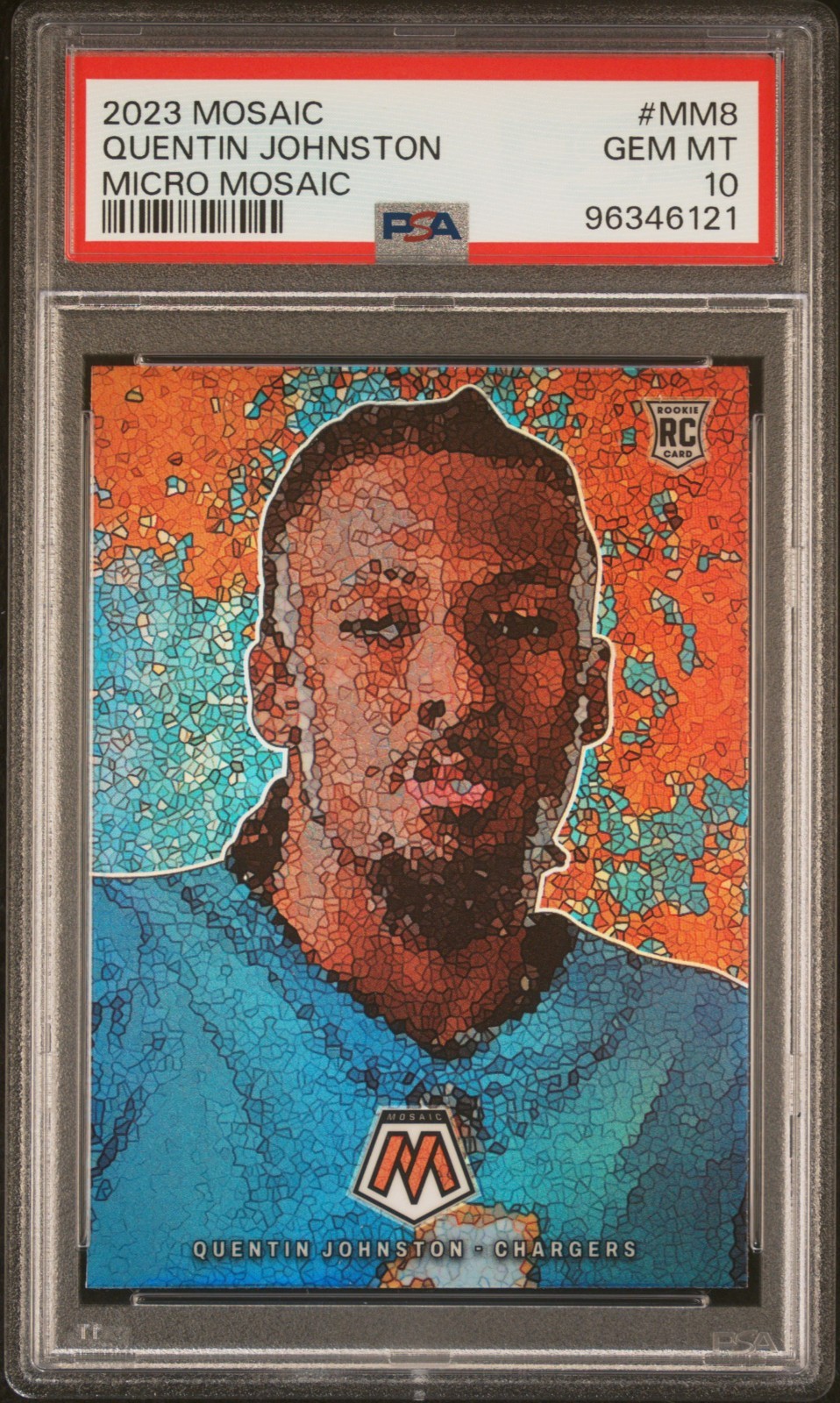 2023 #MM8 Quentin Johnston RC Micro Mosaic PSA 10 GEM MINT #96346121