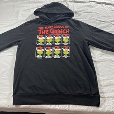The Grinch Dr. Seuss 2023 Hoodie Size Large The Many Moods Of The Grinch