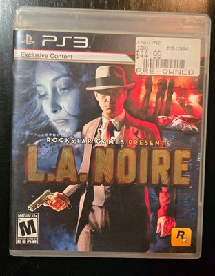 L.A. Noire PS3 PlayStation 3 