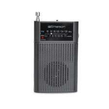 Portable AM FM Radio with Easy Tuning Built in Speaker and Headphone Jack