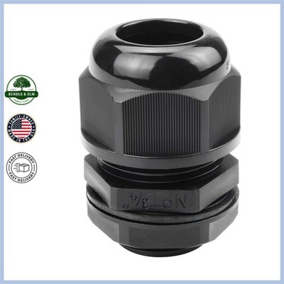 Self-Adhesive Nylon Cord Grip Cable Glands for Industrial Use - 20 Pack