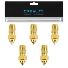 Creality Official Ender 3 V3 SE Nozzle, 0.4mm 5 Pcs High Speed M6 Extruder