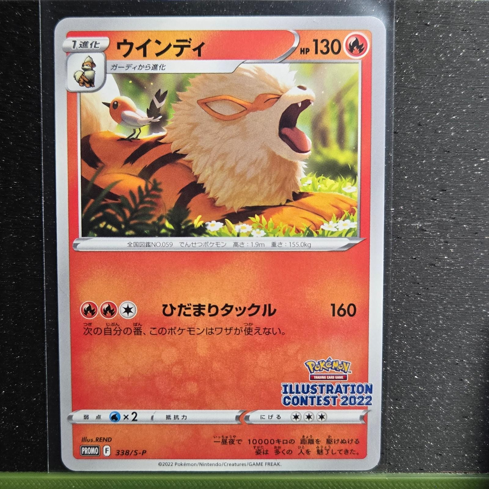 ARCANINE 338/S-P PROMO SWORD & SHIELD PROMOS POKEMON JAPANESE NM/M