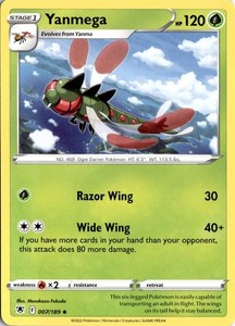 Yanmega 007/189 Astral Radiance Uncommon Pokemon TCG