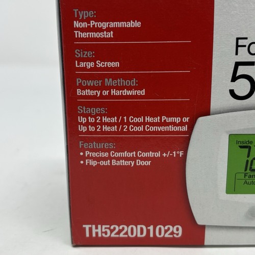 Honeywell FocusPRO 5000 Thermostat TH5220D1029 manuell NEU OPEN BOX UNBENUTZT - Bild 12 von 14