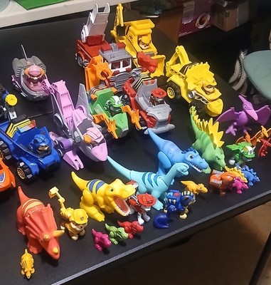 Spin Master Paw Patrol Dino Rescue Toy Vehicles Figures Lot Ages 3 & Up