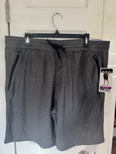💙 NWT 90 Degree by Reflex Men’s 9” Athletic Shorts – Size XXL – Heathered Gray