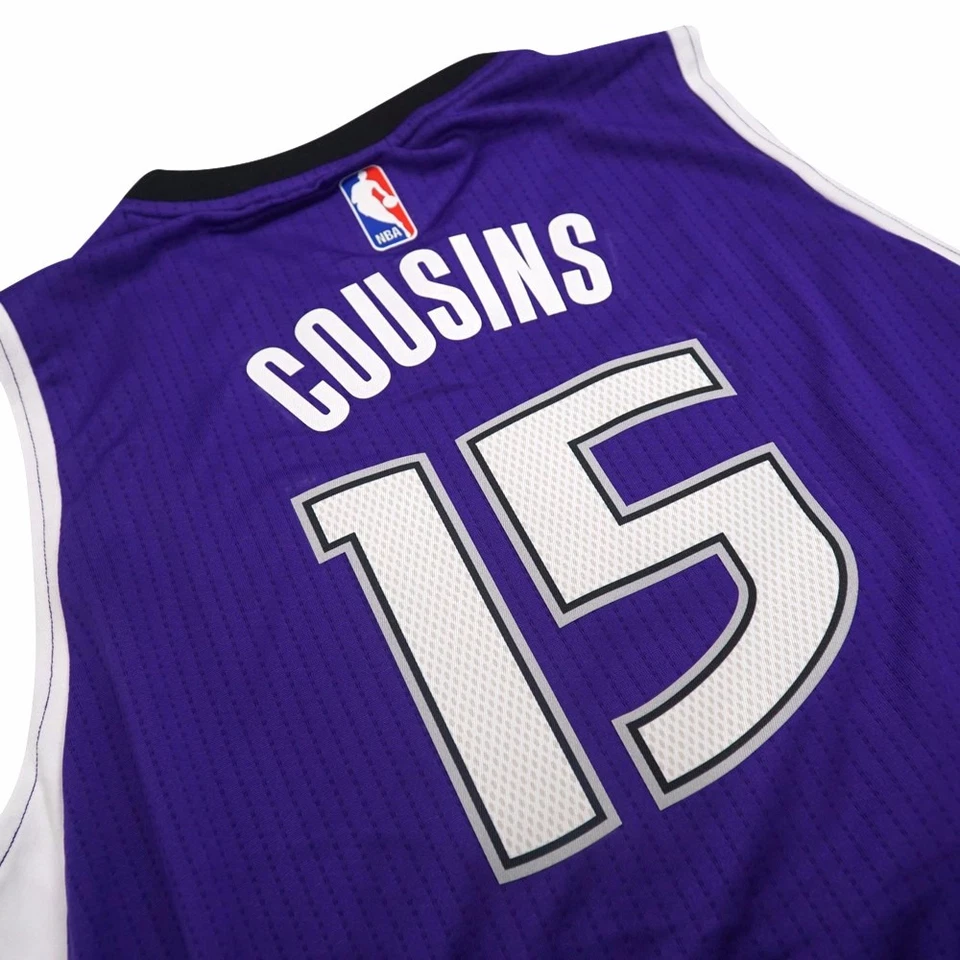 DeMarcus Cousins Sacramento Kings NBA Adidas Purple Youth Road Swingman Jersey - Image 4 of 4