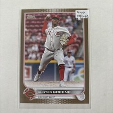 Hunter Greene Gold Rookie numbered 50/2022 Topps Gold 2022 Serial Numbered 