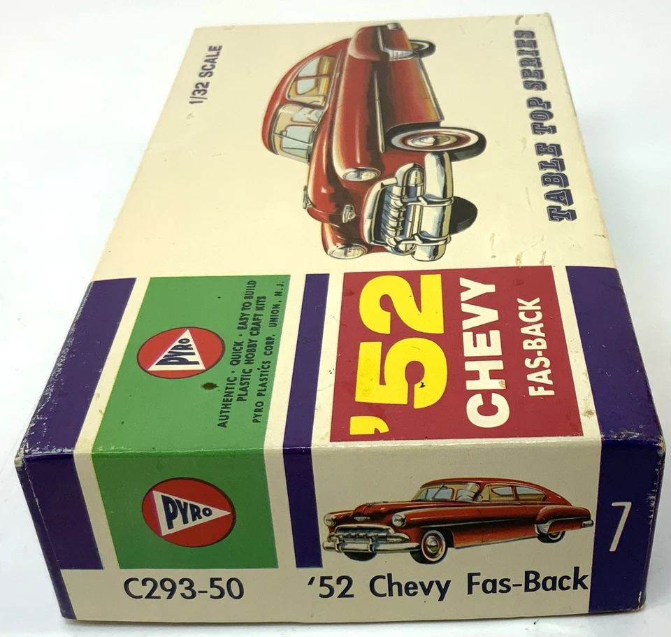 Vintage Pyro Table Top Series ‘52 Chevy Fas-Back, 1:32 Scale Complete - Image 3 of 4