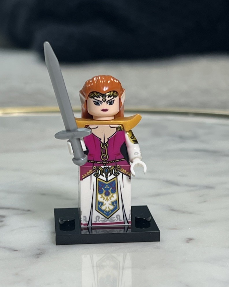 Lego Legend Of Zelda: Zelda Custom Printed Minifigure Sword | eBay
