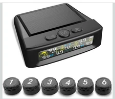 Tire Pressure Monitoring System Wireless with 6 External Sensors & 5 Alarms (H1)
