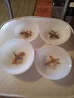 7 Fire King Game Bird Dessert/berry Bowls