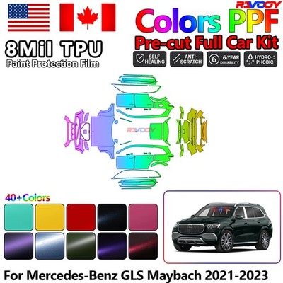 Color Precut PPF Paint Protection Film For Mercedes-Benz GLS Maybach 2021-2023