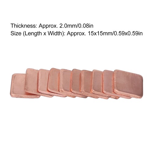 (2.0mm)Copper Heat Sink Practical Fill Spacing 20 Pcs Computer Heat Sink Shim - Afbeelding 6 van 12